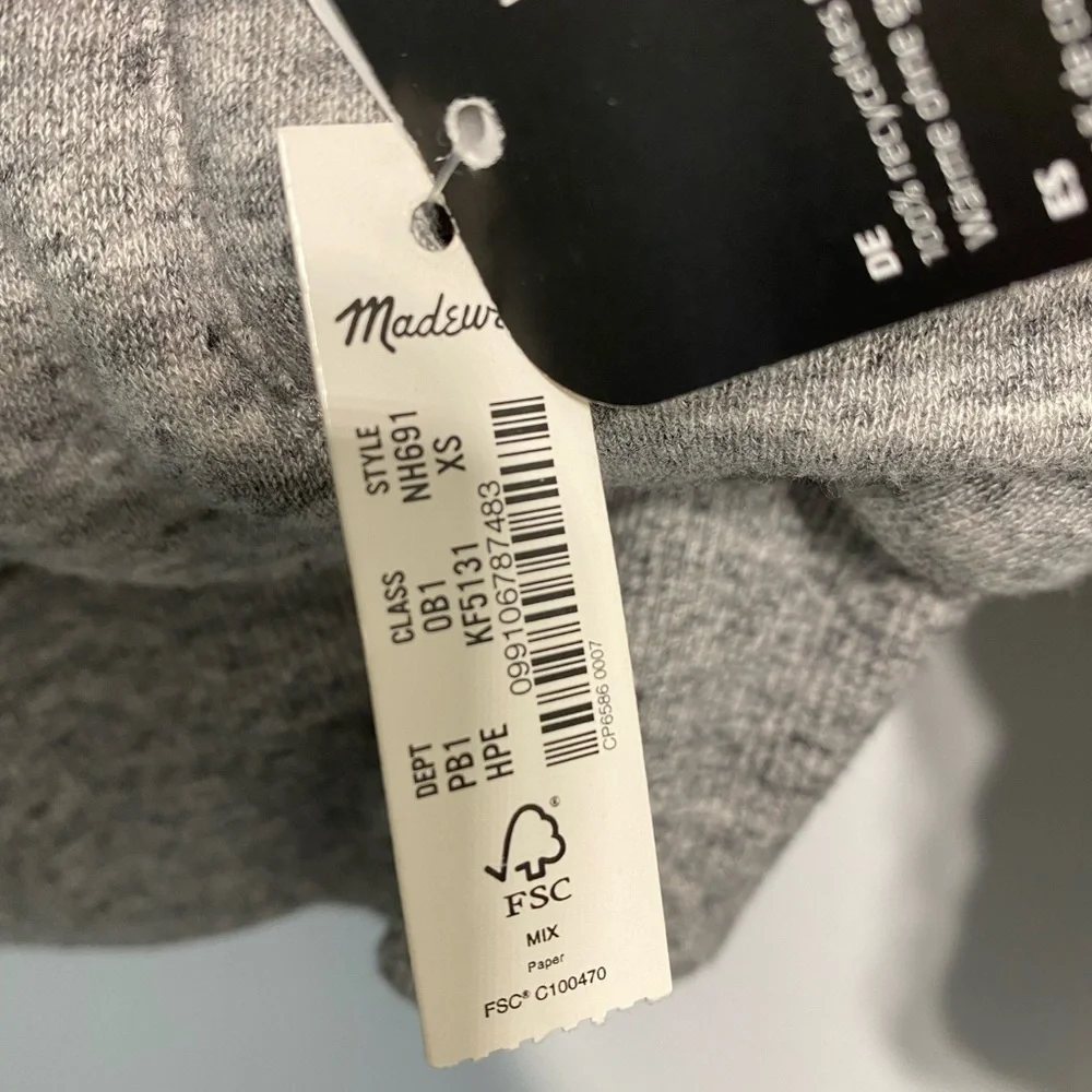 NEW Madewell MWL Reversible Puffer Hoodie Jacket XS - Picture 5 of 10